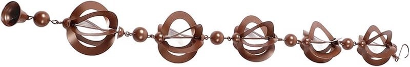 Pilipane سلسلة مطر دوارة مجوفة للحديقة 108 سم حديد زخرفي - Image 1